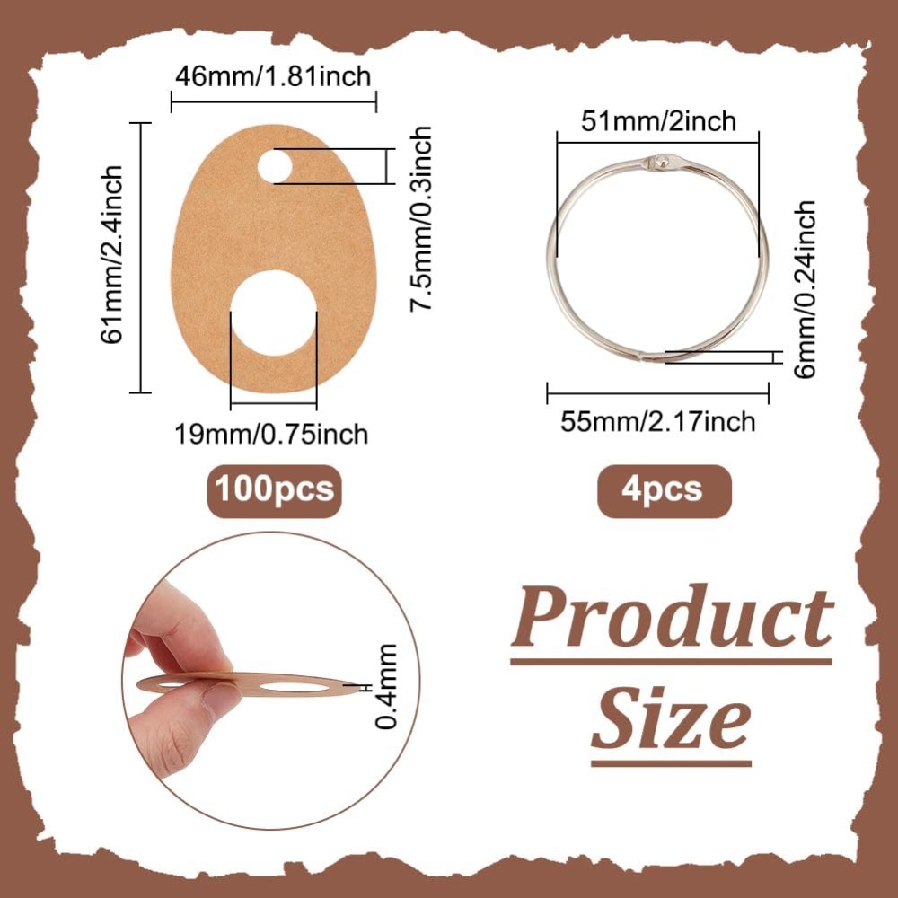 100Pcs Teardrop Floss Thread D - Embroidery Paper recensie en prijs