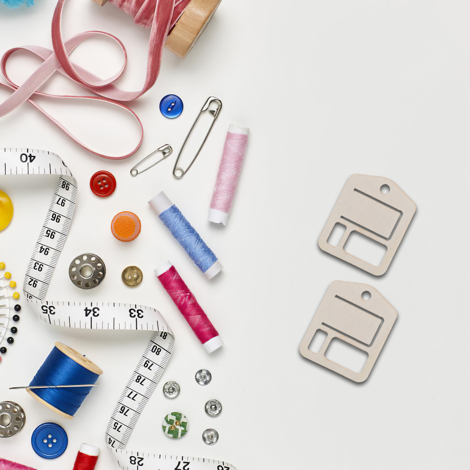 100Pcs Wooden Craft Thread Org - Embroidery Service recensie en prijs