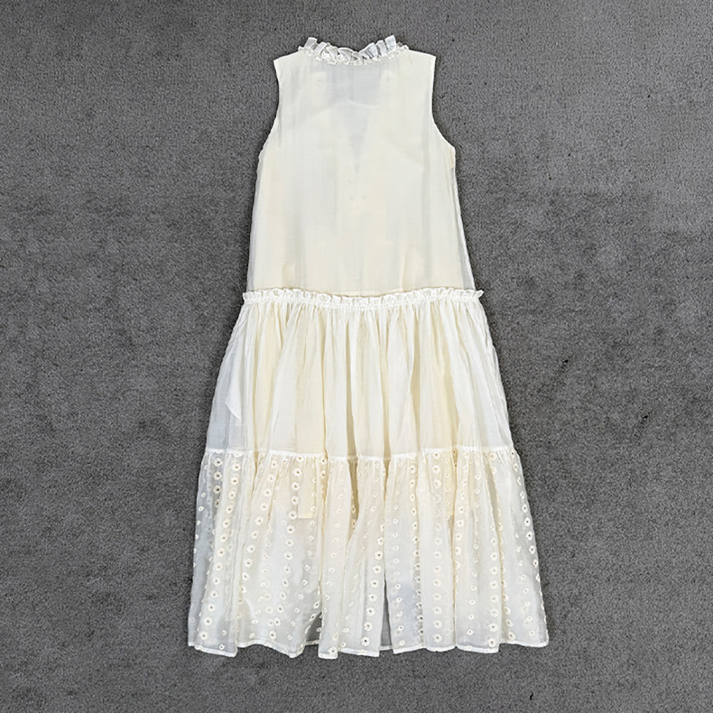 100% Cotton Women Sleeveless L - Embroidery Eyelet recensie en prijs