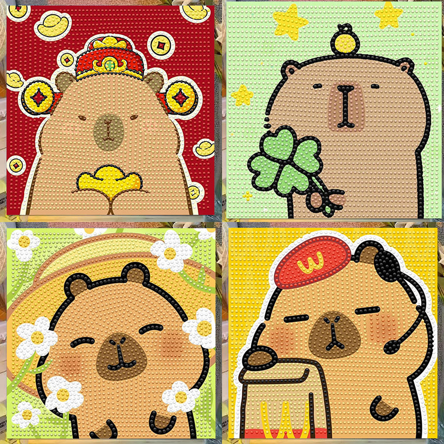 Cartoon Capibala Crystal Diamo - Embroidery Service recensie en prijs