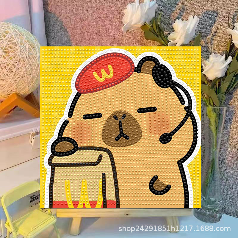 Cartoon Capibala Crystal Diamo - Embroidery Service recensie en prijs