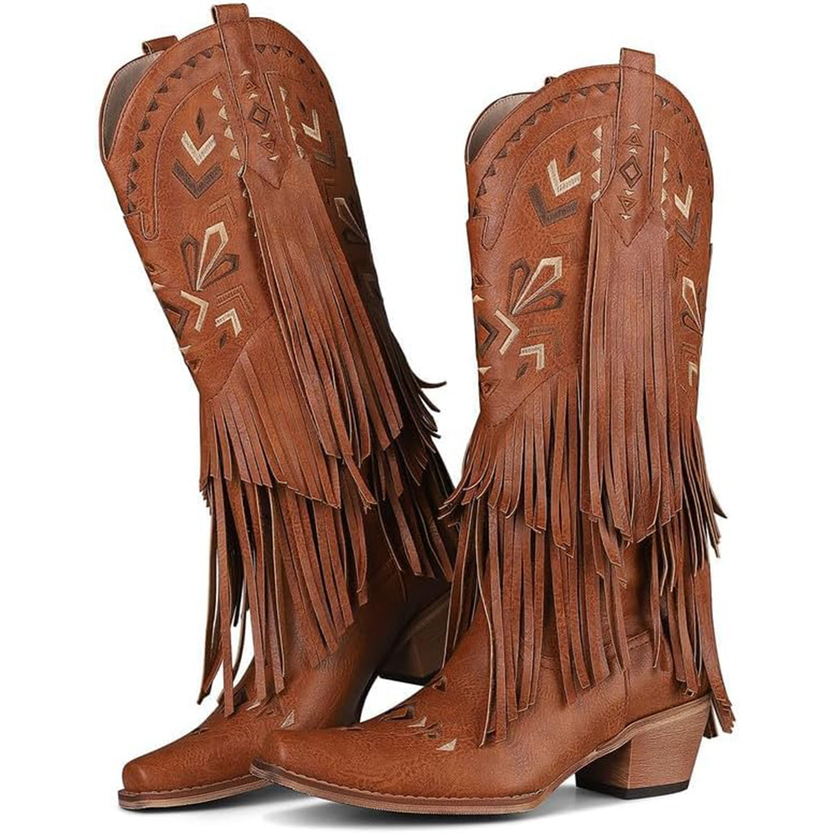Women's Mid-calf Boots Retro W - Embroidery Design recensie en prijs