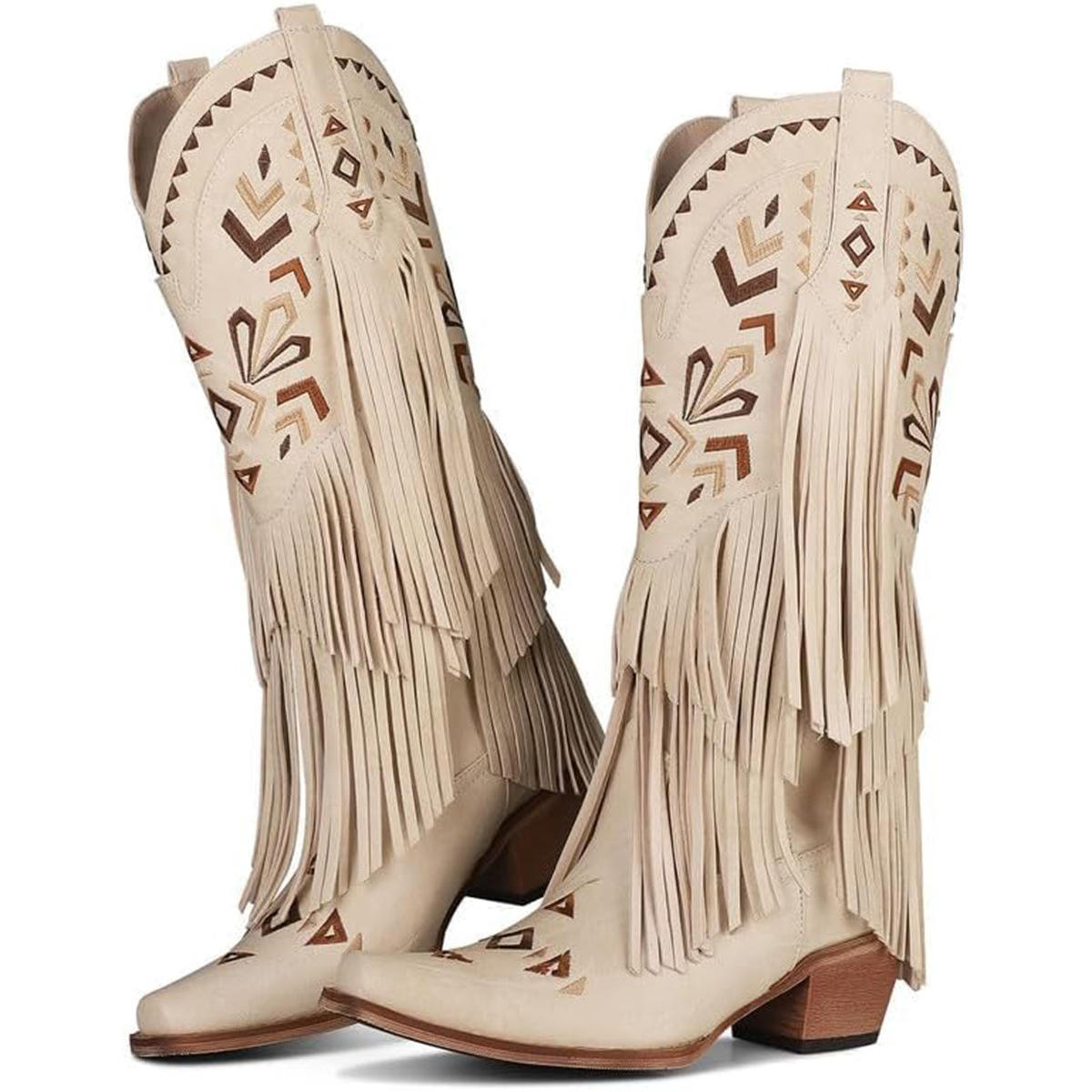 Women's Mid-calf Boots Retro W - Embroidery Design recensie en prijs
