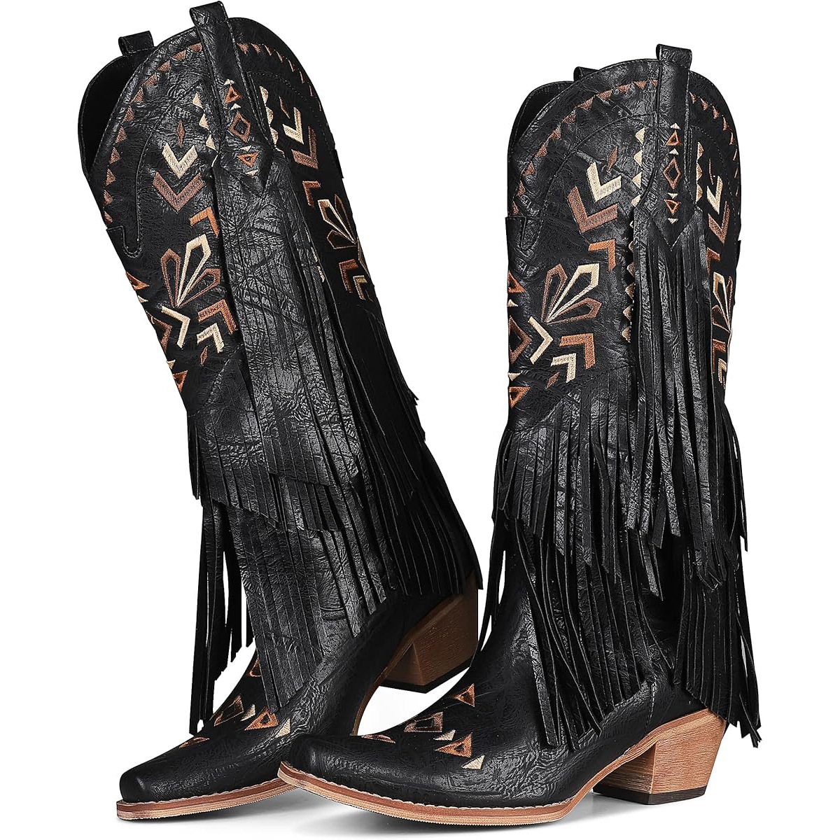 Women's Mid-calf Boots Retro W - Embroidery Design recensie en prijs