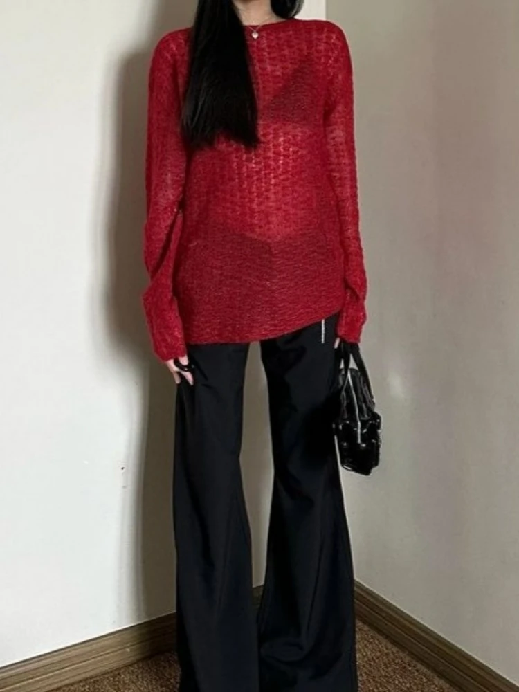 Y2K See-Through Knitted Women' - Embroidery Fashion recensie en prijs