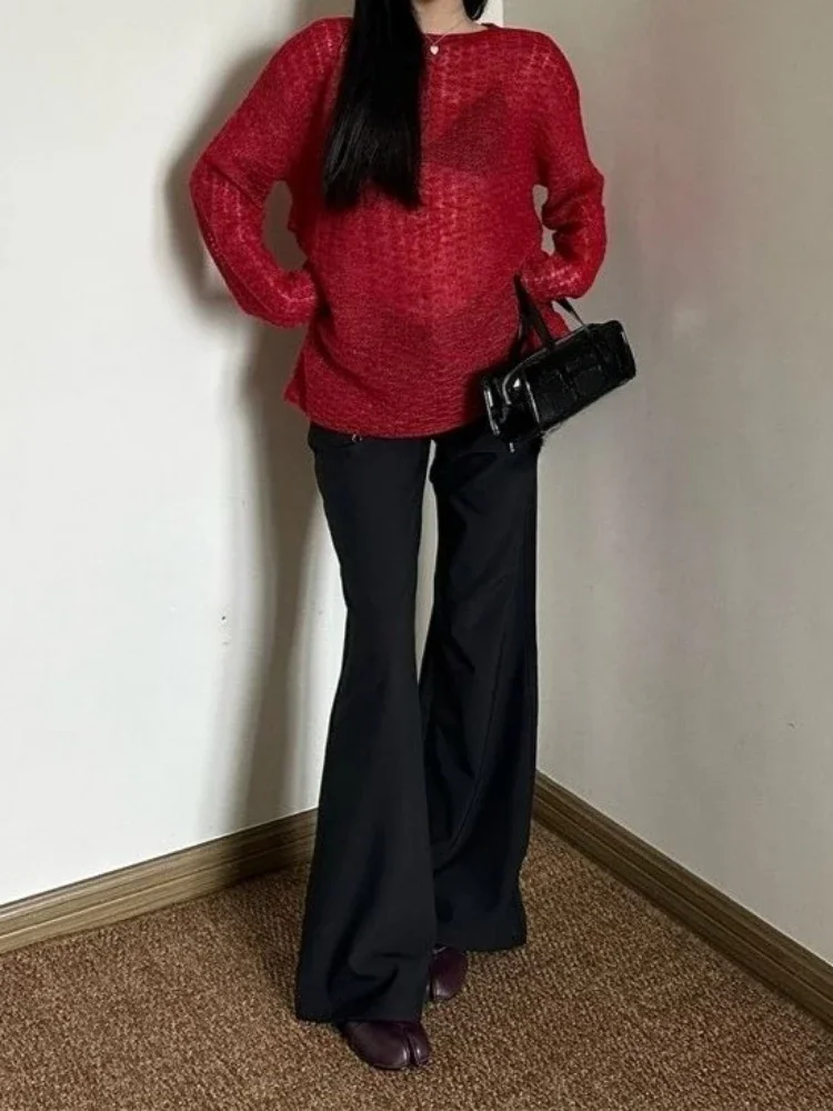 Y2K See-Through Knitted Women' - Embroidery Fashion recensie en prijs